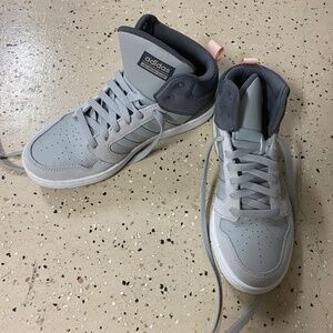 Ladies Adias gray sneakers
